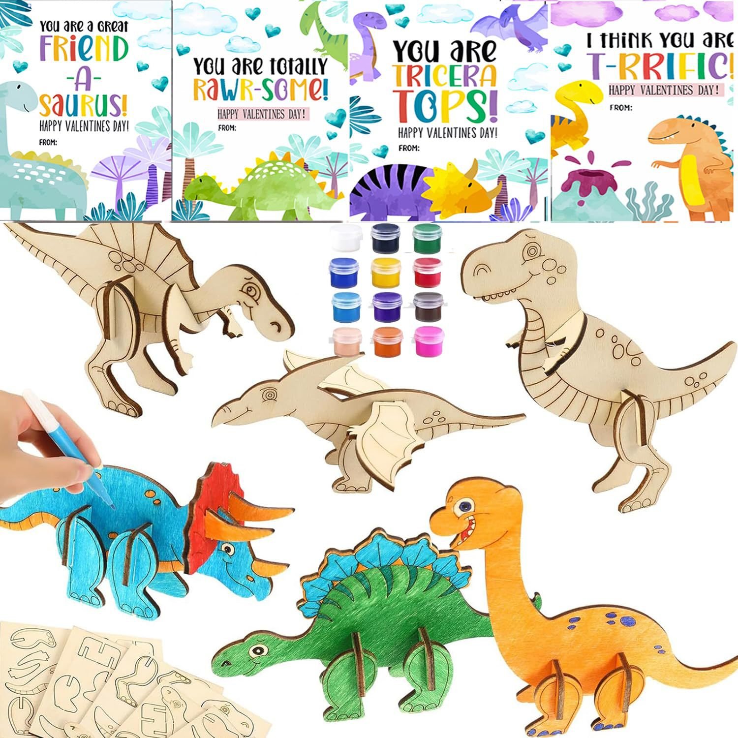 DIY Wooden Animal Painting Kit for Kids - Creative Painting Toys for Birthday and Holiday Gifts DIY Wooden Animal Painting Kit for Kids - Creative Painting Toys for Birthday and Holiday Gifts - Image 1