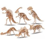 Factory Direct Wholesale Cute Cartoon Dinosaur 3D Jigsaw Puzzle Toys Craft Activities Wood Material