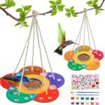 Hot Selling Outdoor Activities DIY Custom Wooden Kids Arts and Crafts Painting Bird Feeders Drawing Kits