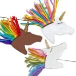 Wooden Unicorn Horse Craft Unfinished Wooden Cutouts Unicorn Painting Kit DIY Unicorn Rainbow Ornament