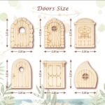 Custom Laser Cut DIY Home Party Garden Decoration Ornament Small Mini Unfinished Blank Wooden Fairy Door