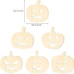 Wooden Pumpkin Ornaments for Halloween Crafts and Pumpkin Decor