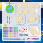 Little Jupiter DIY Solar System craft kit featuring unpainted wooden planets for children to paint and assemble