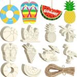 Diy Paint Crafts Custom Engraving Blank Hanging Embellishment Wooden Animal Cutouts 3d Wood Laser Unfinished Slices