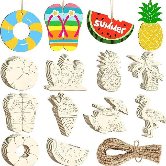 Diy Paint Crafts Custom Engraving Blank Hanging Embellishment Wooden Animal Cutouts 3d Wood Laser Unfinished Slices Diy Paint Crafts Custom Engraving Blank Hanging Embellishment Wooden Animal Cutouts 3d Wood Laser Unfinished Slices - Image 1