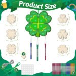 Patrick's Day Shamrock Hanging Swirls Green Patterned Lucky Clover Ceiling Spiral Streamer Ornaments for Irish Party Home Wall Decoration