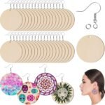 Wholesale Custom Round Wooden Earrings
