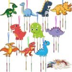 Eco-friendly Winter Essentials Soft DIY Felt Dinosaur Ornaments 8 Designs for Kids for Home Decor for Kids