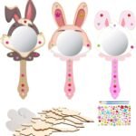 Unfinished DIY Rabbit Mirrors Painting Kits