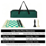 Outdoor Chess Tournament Set Portable Leather Chessboard 3 Sizes Chess and Card Entertainment - Image 11