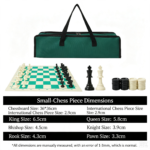 Outdoor Chess Tournament Set Portable Leather Chessboard 3 Sizes Chess and Card Entertainment - Image 5