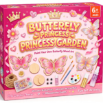 Butterfly Art Wooden and Rock Painting Kit Glow in the Dark Arts and Crafts for Kids Ages 3Creative Activities Birthday