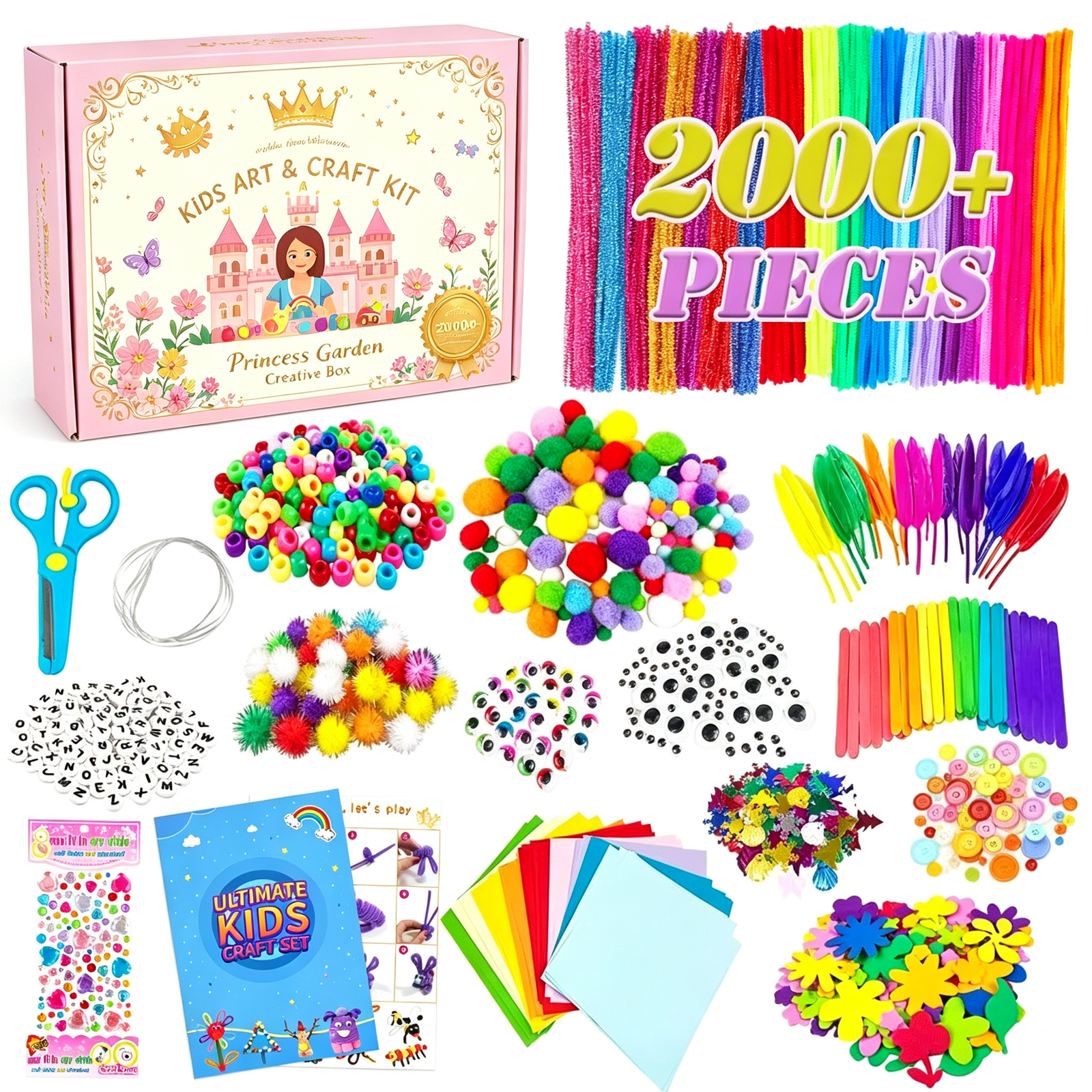 Arts and Crafts Supplies for Kids DIY Craft Kit Library in One Pack for Kids Arts and Crafts Supplies for Kids DIY Craft Kit Library in One Pack for Kids - Image 1