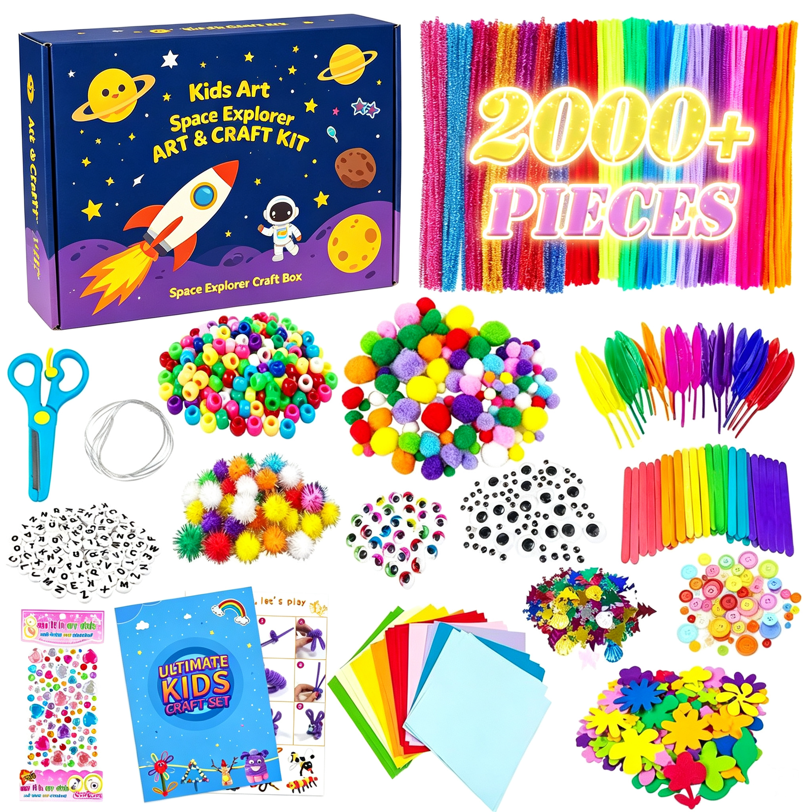 Custom DIY Ultimate Craft Box for Kids Rich Accessory Combinations-Art & Craft Activities Set Including Creative Paste Toys Custom DIY Ultimate Craft Box for Kids Rich Accessory Combinations-Art & Craft Activities Set Including Creative Paste Toys - Image 1