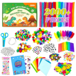 Eco-friendly Glitter Pom Poms Craft DIY Kit Kids Toys Educational Art Crafts for Home Projects